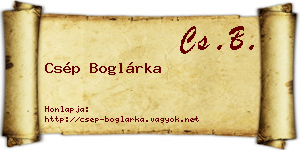 Csép Boglárka névjegykártya